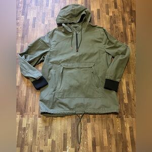 Jack Threads Olive Green Hooded Pullover Men's Jacket